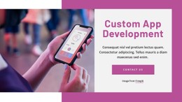 Custom App Development Responsive CSS Template