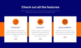 Page HTML For Check Out All The Features