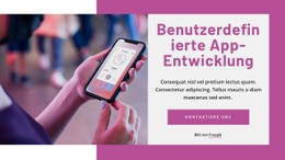 Benutzerdefinierte App-Entwicklung - HTML5-Vorlage Für Eine Seite