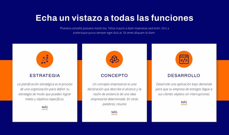 Echa un vistazo a todas las funciones Creador de sitios web HTML