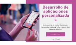 Plantilla De Diseño Gratuita Para Desarrollo De Aplicaciones Personalizadas