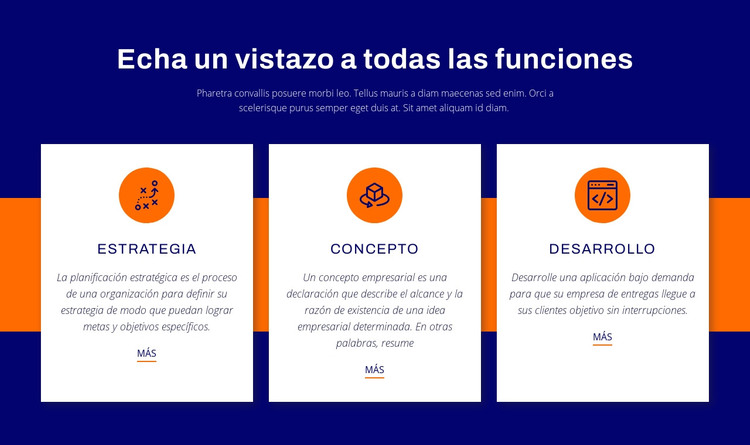 Echa un vistazo a todas las funciones Plantilla HTML