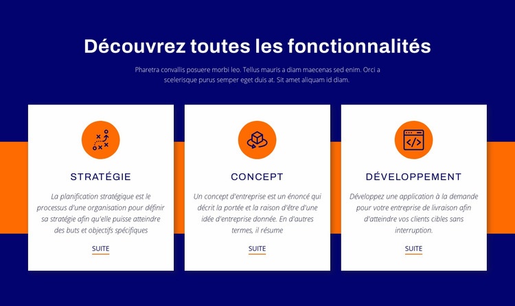 Découvrez toutes les fonctionnalités Maquette de site Web