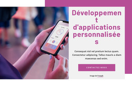 Développement D'Applications Personnalisées - Modèle De Page HTML
