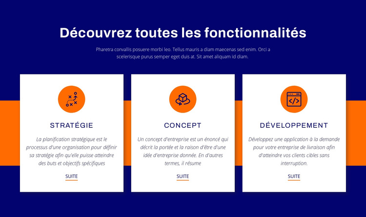 Découvrez toutes les fonctionnalités Thème WordPress