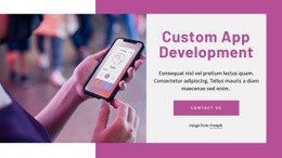 Custom app development - Html Code Example by Nicepage