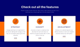 Check out all the features - Html Code Example by Nicepage