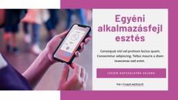 Egyedi Alkalmazásfejlesztés - Websablon