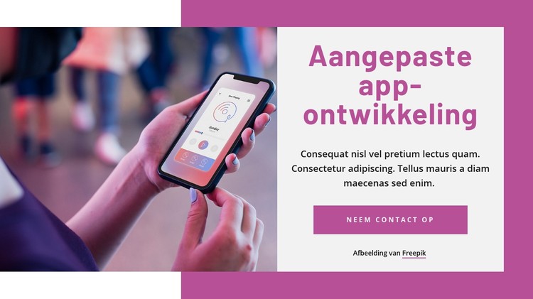 App-ontwikkeling op maat CSS-sjabloon