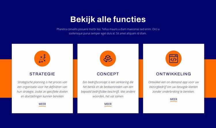 Bekijk alle functies HTML5-sjabloon