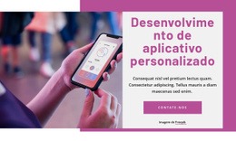 Modelo De Design Gratuito Para Desenvolvimento De Aplicativos Personalizados