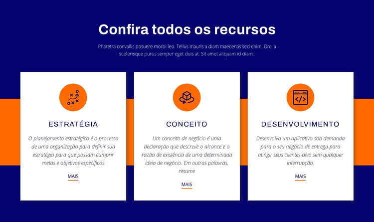 Confira todos os recursos Tema WordPress