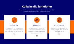 Sidans HTML För Kolla In Alla Funktioner