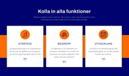 Kolla In Alla Funktioner - Mall För Webbdesign