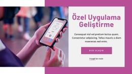 Özel Uygulama Geliştirme Html5 Duyarlı Şablon