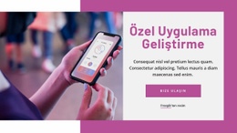 Özel Uygulama Geliştirme Için Ücretsiz Tasarım Şablonu