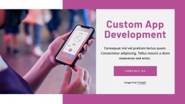Custom App Development - Professional Web Page Design