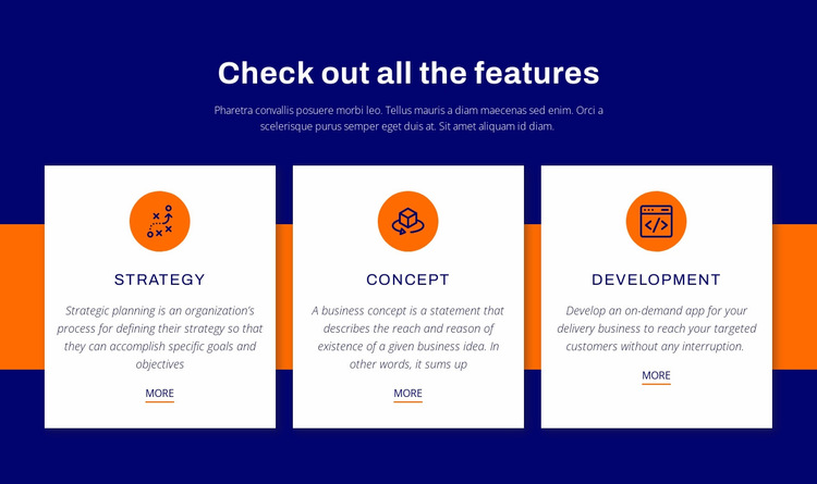 Check out all the features Website Builder Templates
