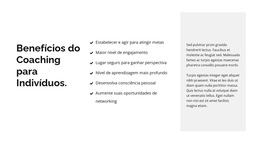 Título E Texto Da Lista – Modelo De Site Responsivo