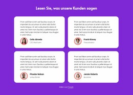 Kostenlose Online-Vorlage Für Lesen Sie, Was Unsere Kunden Sagen