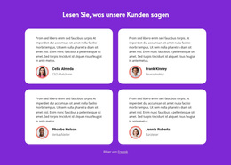 Lesen Sie, Was Unsere Kunden Sagen – Drag & Drop-WordPress-Theme