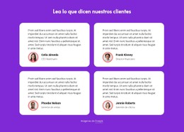 Menú CSS Para Lea Lo Que Dicen Nuestros Clientes