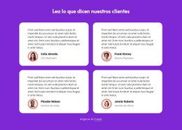 Lea Lo Que Dicen Nuestros Clientes - Tema De La Página