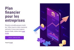 Plan Financier Pour Entreprise - HTML Web Page Builder