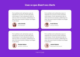 Lisez Ce Que Disent Nos Clients - Thème De La Page