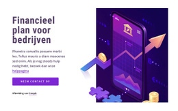 Financieel Plan Voor Bedrijven Sjabloon