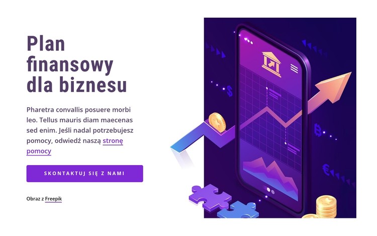 Plan finansowy dla biznesu Szablon CSS