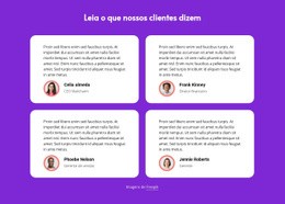Modelo On-Line Gratuito Para Leia O Que Nossos Clientes Dizem