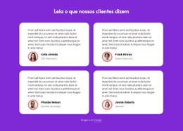 Menu CSS Para Leia O Que Nossos Clientes Dizem