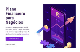 Plano Financeiro Para Negócios - Modelo De Site HTML