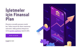 İş Için Finansal Plan - HTML Web Sitesi Şablonu