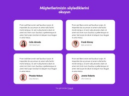 Müşterilerimizin Söylediklerini Okuyun Için Ücretsiz Web Tasarımı