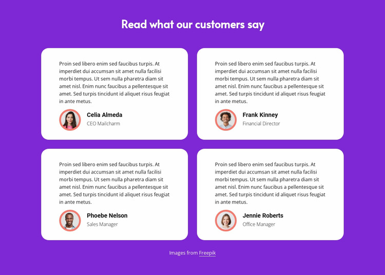 Read what our customers say WordPress Website Builder