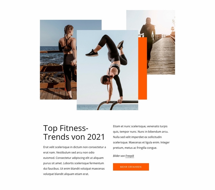 Top-Fitnesstrends Vorlage