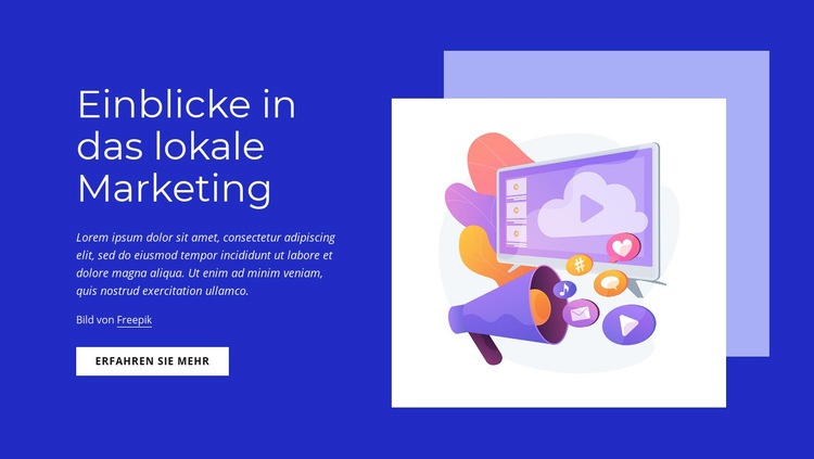 Einblicke in das lokale Marketing Website design