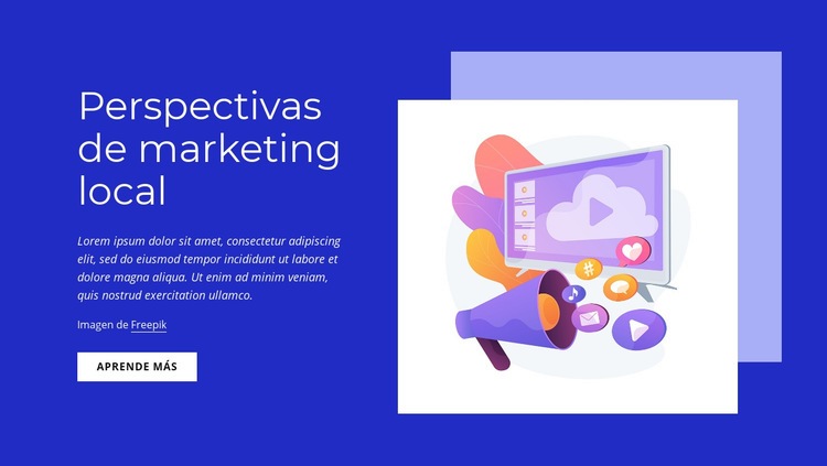 Perspectivas de marketing local Plantilla HTML5