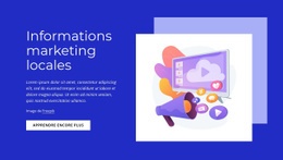 Informations Marketing Locales - Conception De Site Moderne