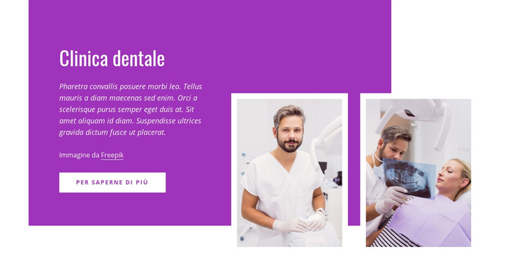 Studio dentistico valutato a 5 stelle Modello di sito Web