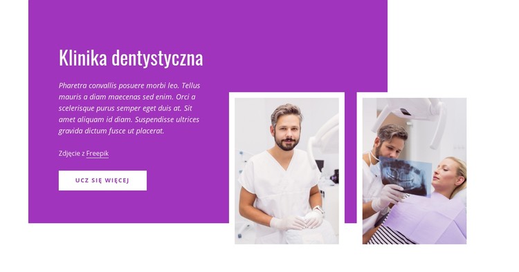 Gabinet stomatologiczny z oceną 5 gwiazdek Szablon CSS