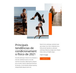 Principais Tendências De Fitness - HTML Site Builder