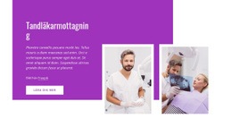 5-Stjärnigt Tandläkarkontor - HTML-Sidmall