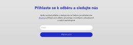 Nabídka CSS Pro Přihlaste Se K Odběru A Sledujte Nás