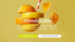 Přírodní Šťávy A Jídlo – Rozvržení Webových Stránek HTML