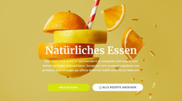 Natürliche Säfte Und Lebensmittel – HTML-Website-Layout