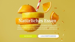 Website-Designer Für Natürliche Säfte Und Lebensmittel