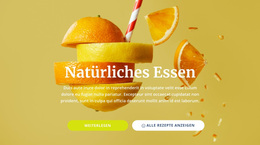 Natürliche Säfte Und Lebensmittel – Modernes WordPress-Theme